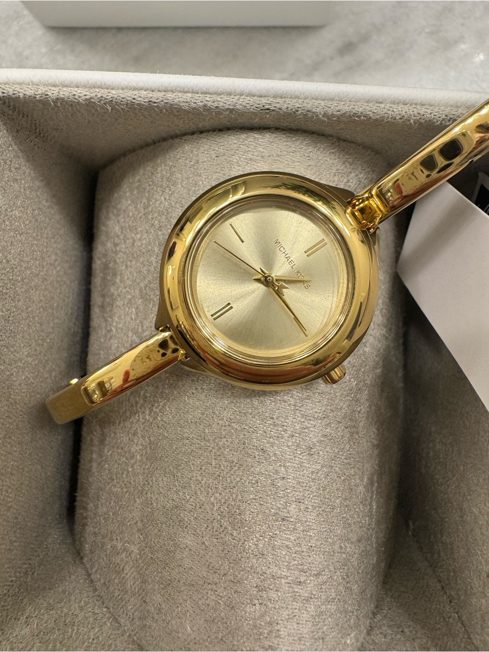 Michael Kors Gold Slim Bangle Watch